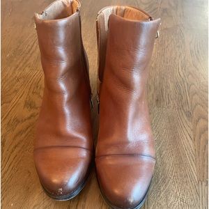 Pikolinos Women Ankle Booties Brown Leather Side Zip 38 US 7.5